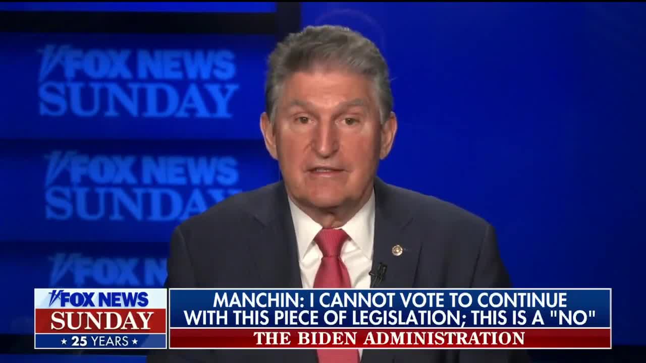 Manchin Says No Vote On Build Back Better