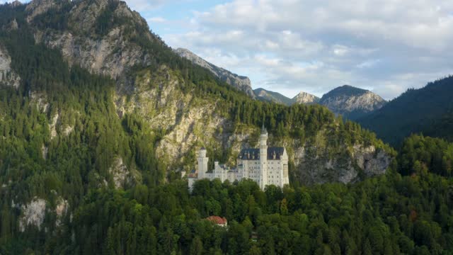 The Ludwig Castle In The Alps Of Germany