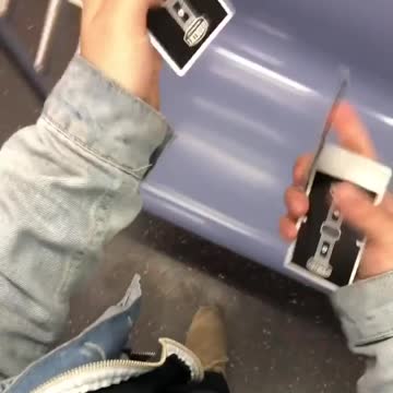 Gopro guy does magic card tricks on subway car