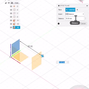 Fusion 360: Create Offset Plane