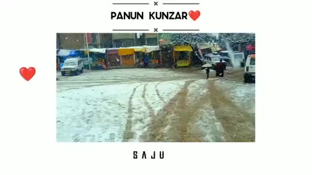 Snow fall view
