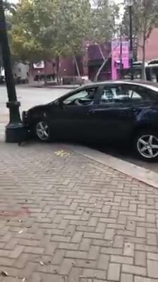 TDS Flared Up, ANTIFA crashes car!