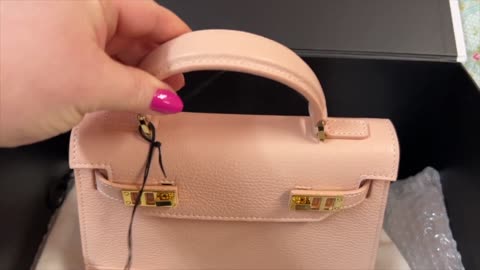 Teddy Blake Kim Stampatto Pink Handbag Review #teddyblake