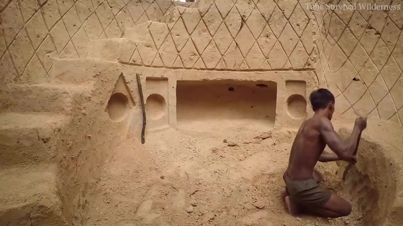 INTERESTING!!! This person built an underground house and a secret swimming pool inside