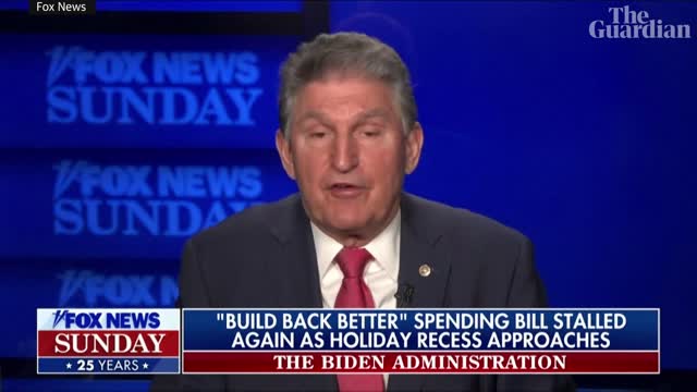 Joe Manchin says he 'cannot get there' on Build Back Better bill