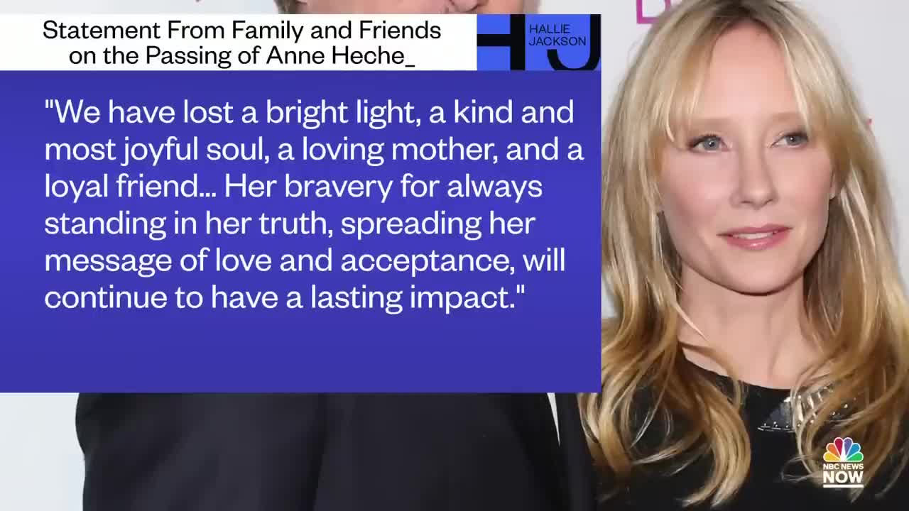 Emmy-Winning Actress Anne Heche Declared Brain Dead, Spokesperson Says