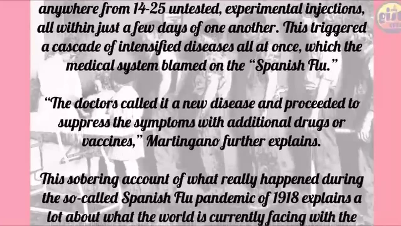 Only The Vaccinated Died During The 1918 Spanish Flu — History is a Lie