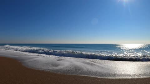 Beautiful beach blue water