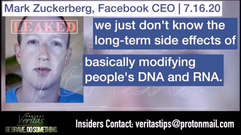 BREAKING : MARK ZUCKERBERG ADMITS VACCINE IS EXPERIMENTAL