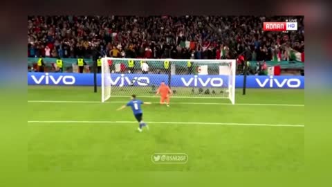 Jorginho's winning penalty vs Spain (Euro 2020 Semifinal) & celebrations.