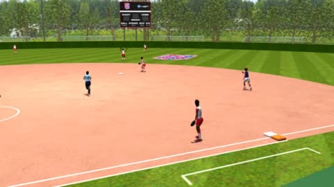 3 Umpires - No Runners On - Fly Ball To The Outfield