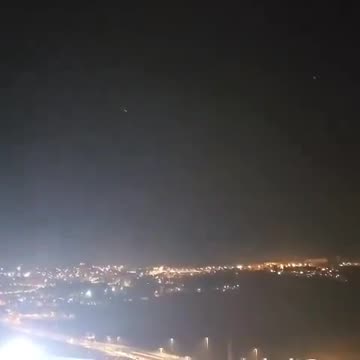 The Sky Over Jerusalem as the First Volley Hits
