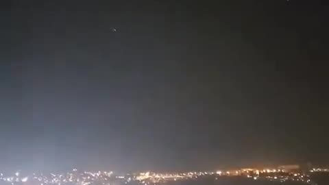 The Sky Over Jerusalem as the First Volley Hits