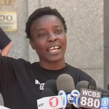Statue of Liberty climber Therese Okoumou quotes Michelle Obama