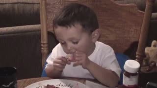 My Son LOVES His BBQ Ribs!