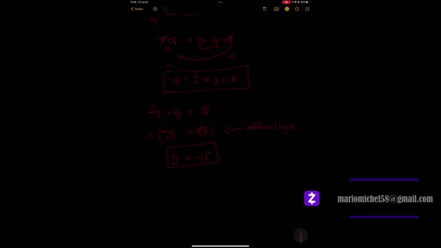 INTERMERDIATE ALGEGRA : 1st Degree Equations & Inequalities — Part 1