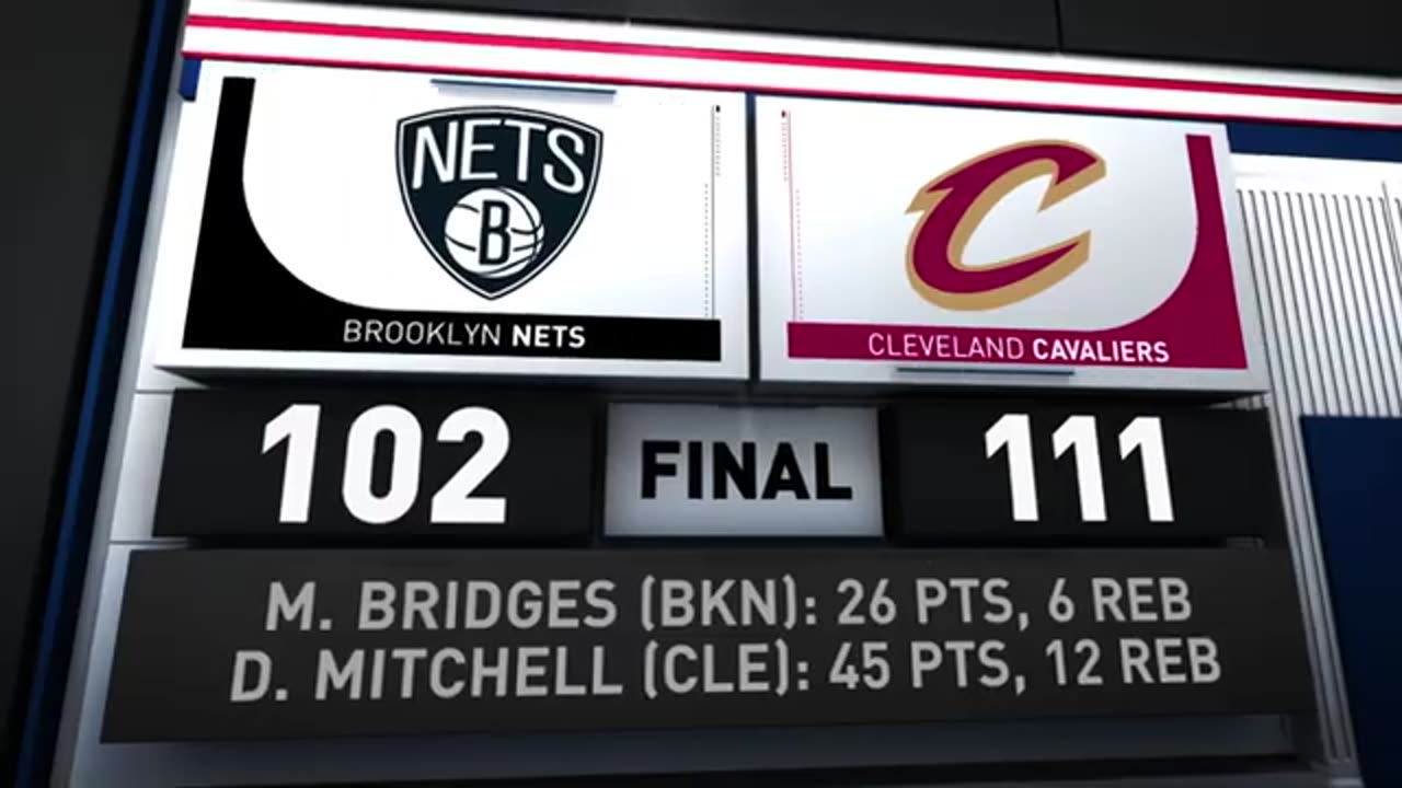 Game Recap: Cavaliers vs Nets 111 - 102