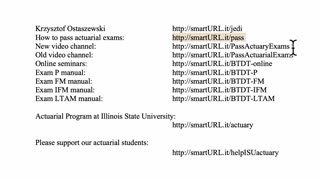 Exam IFM exercise for February 17, 2021