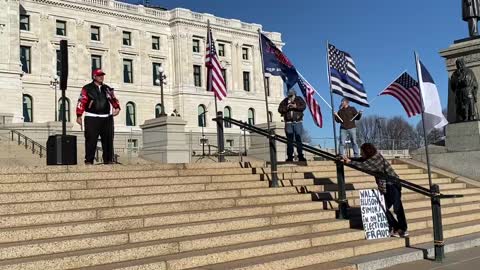 Pastor Bjokne StopTheSteal MN State Capital