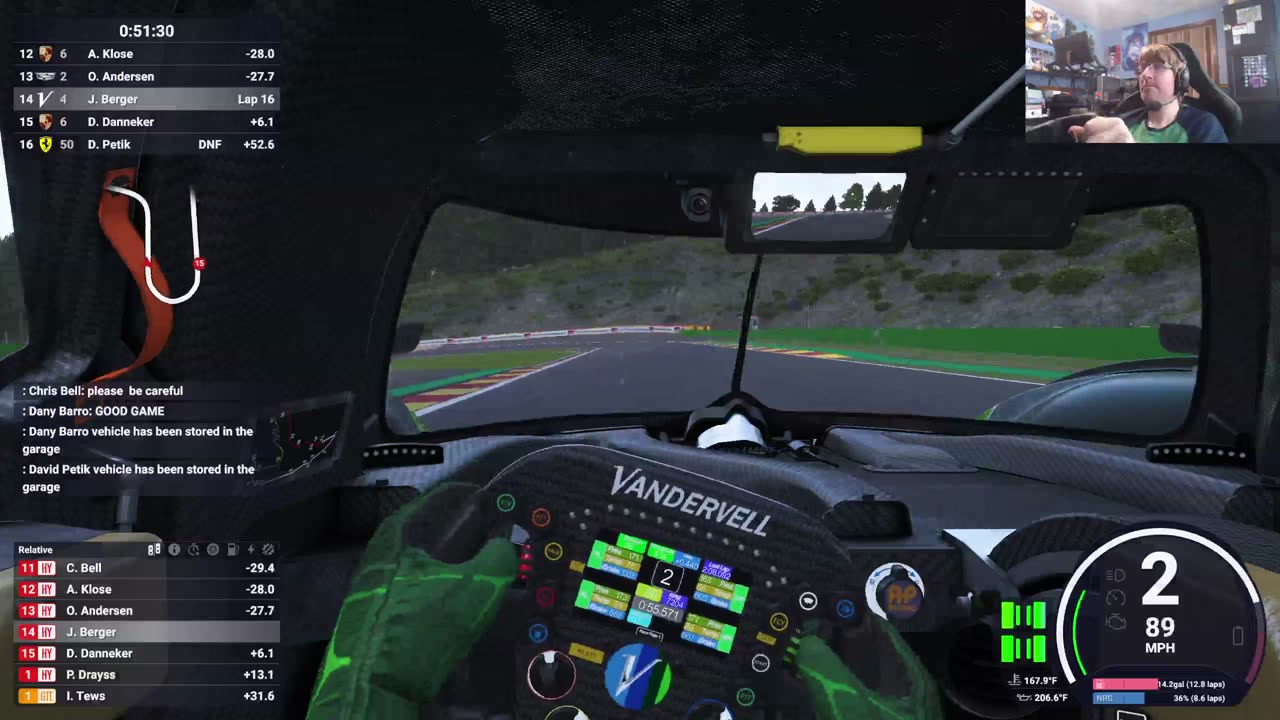 Le Mans Ultimate Online Weekly Event. A Voice for the Little Guy at Spa. Vanwall Vandervell 680.