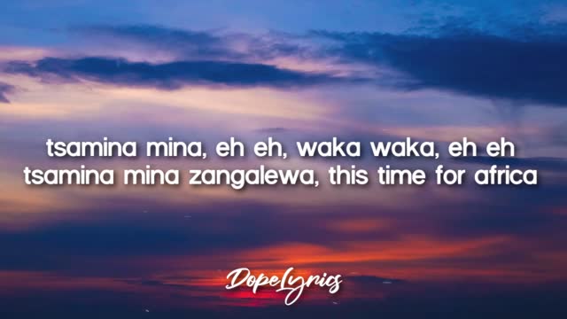 Waka Waka (This Time for Africa) - Shakira (Lyrics) 🎵