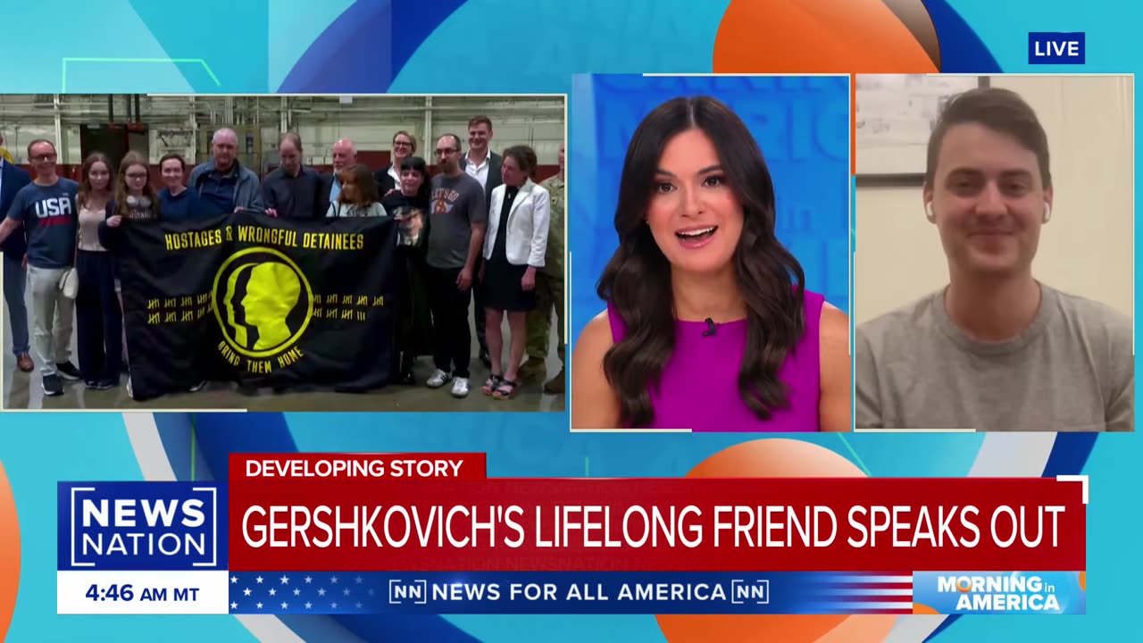 Gershkovich release ‘such a relief’: Lifelong friend | Morning in America| RN