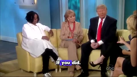 'The View' loved Trump,... before he ran for office...