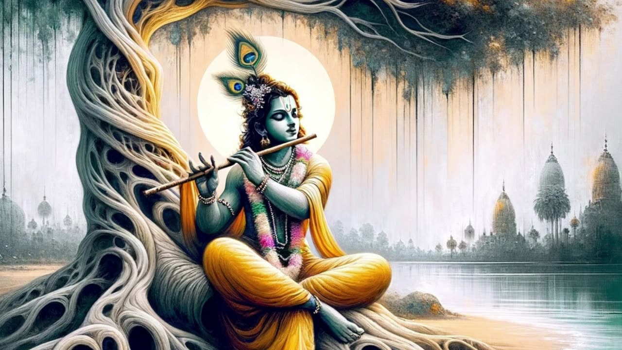 "Divine Flute Melodies for Inner Peace: Connecting with Shree Krishna | Tranquil Sounds of Devotion"