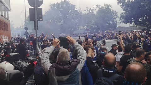 Milan, Italy, S.Siro stadium, Champions League semi-final Inter-Milan 2023.