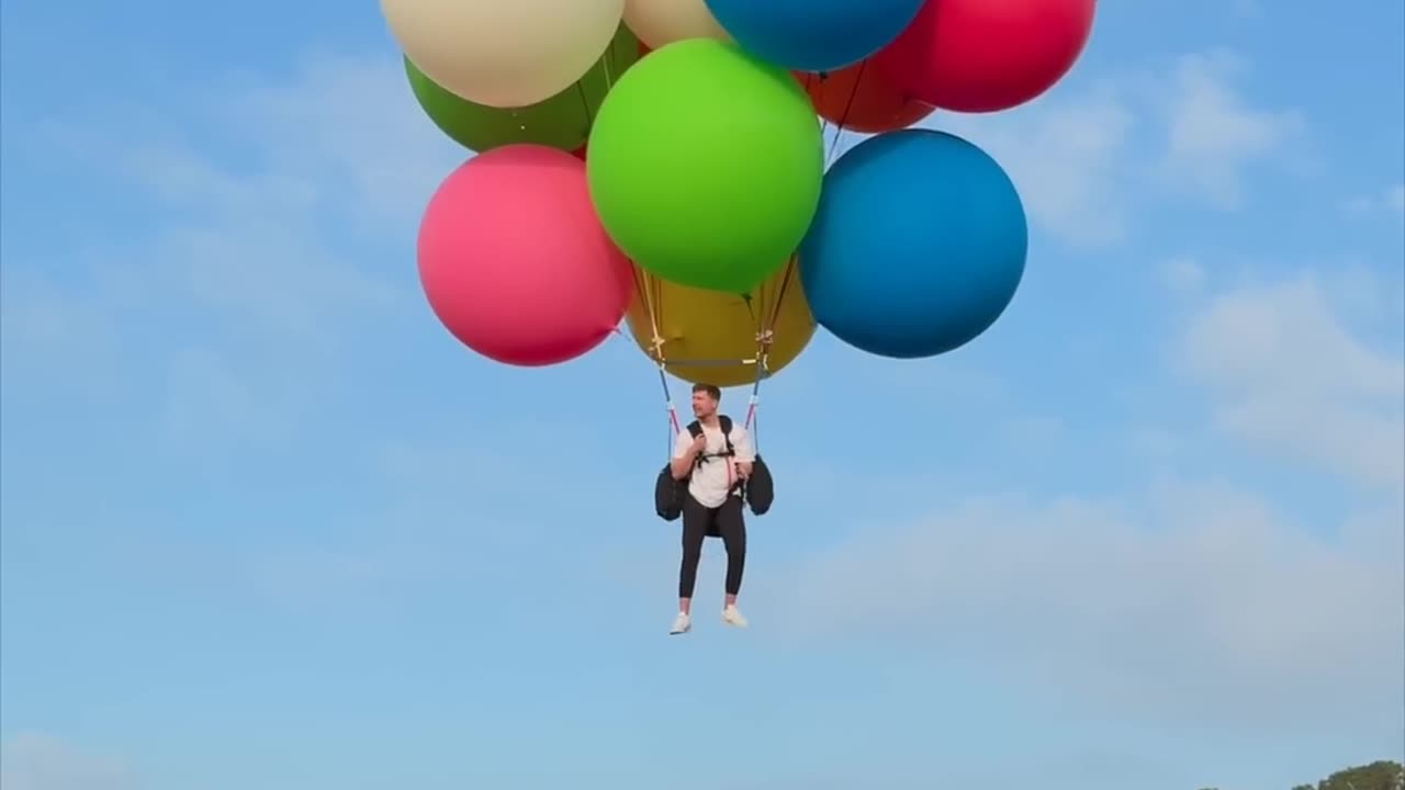 How many balloons fly