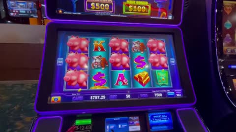 $750 win on piggy slots