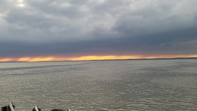 Sunset from the Jamestown Scotland Ferry in Jamestown, Virginia