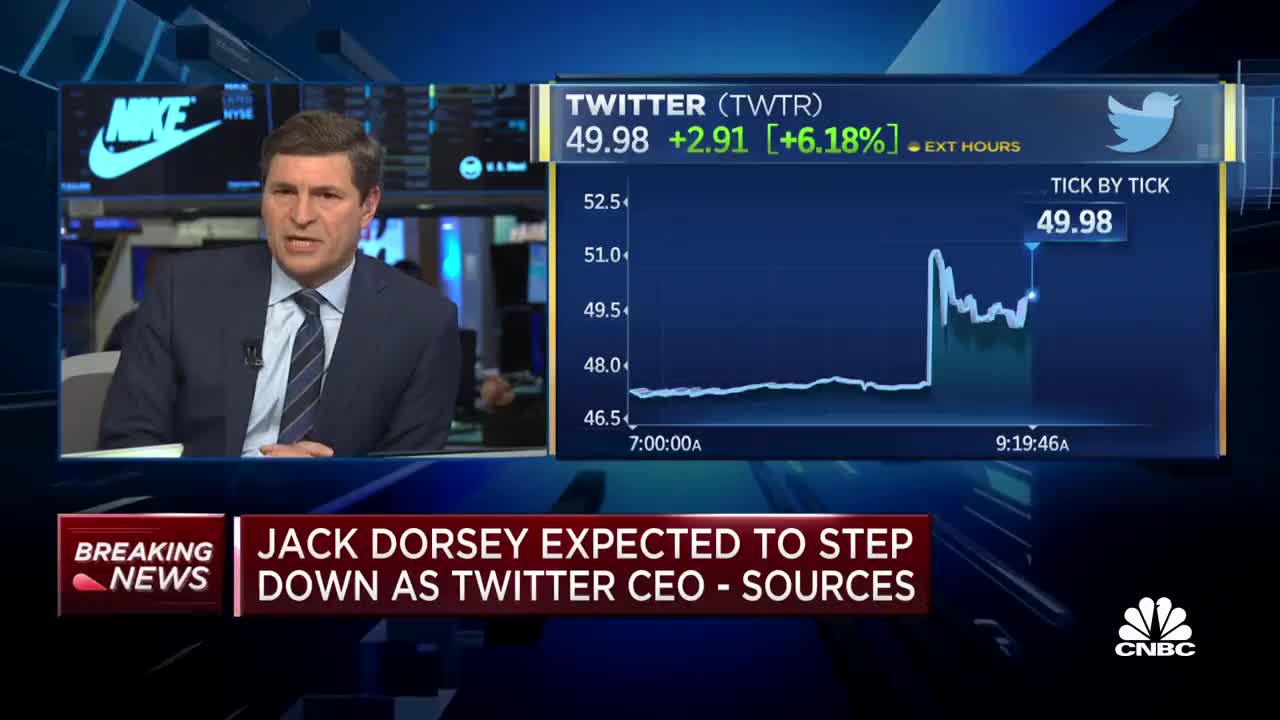 Dorsey To Step Down As Twitter CEO