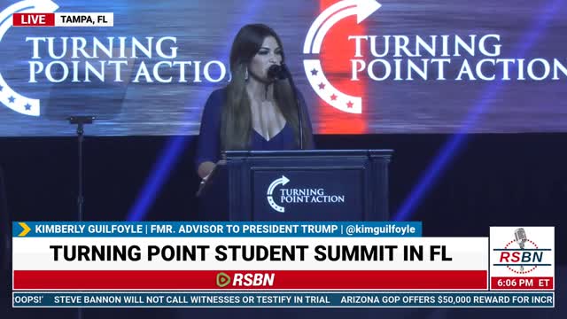 WATCH: Kimberly Guilfoyle. Full Speech at the TPUSA Student Action Summit in Tampa, FL.7-23-22