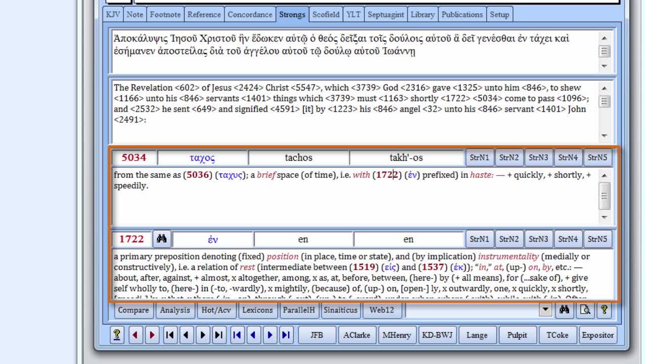 Research Library Tutorial 09: Strongs Concordance & the Septuagint