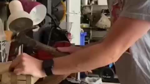 My dad trying to fix something