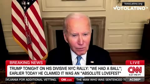 Biden calls Trump supporters 'GARBAGE'