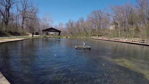 Little girl catches big trout