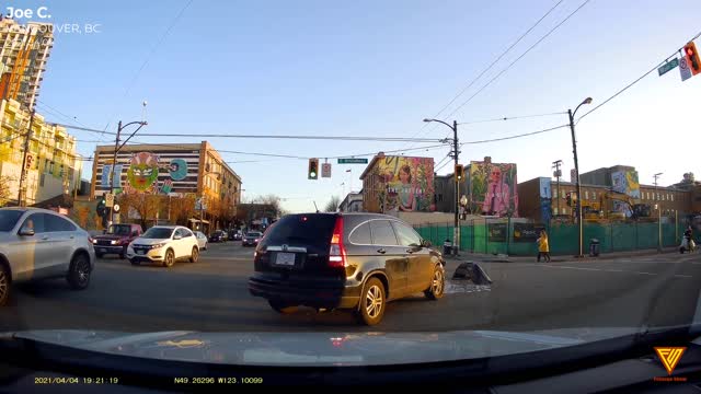 Car Accident Main & Broadway 2021.04.04 — VANCOUVER, BC