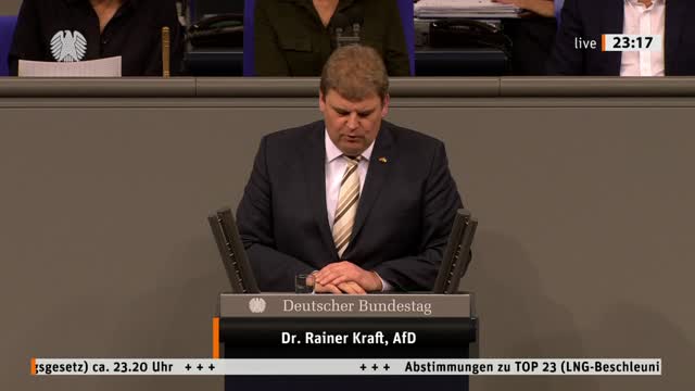 Dr. Rainer Kraft Rede vom 19.05.2022 - LNG-Beschleunigungsgesetz