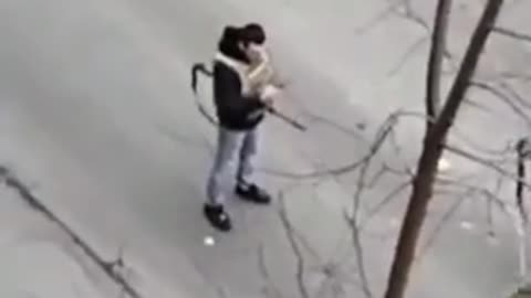 Ukraine Russia Civilians shoot man in car in Ukraine