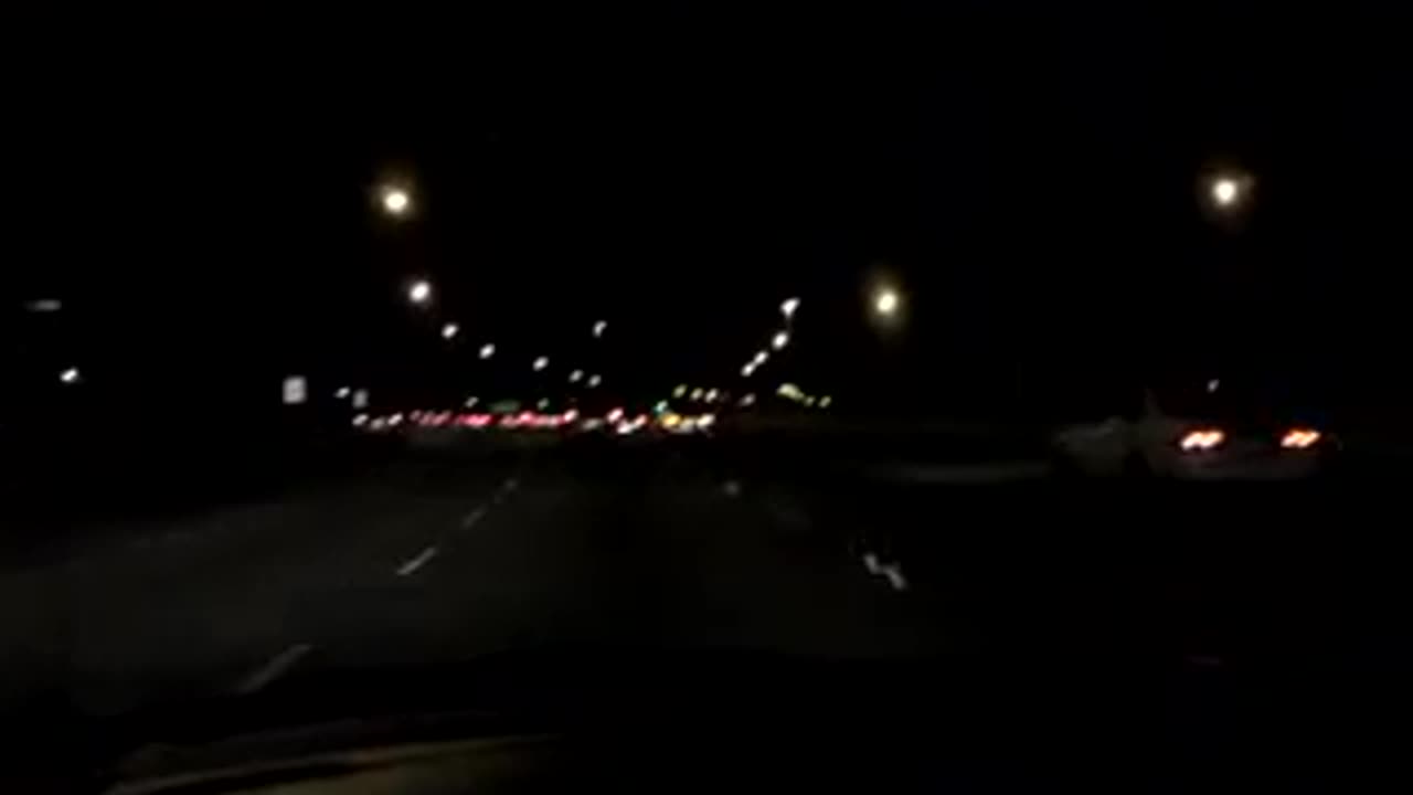 Perth & Kwinana Freeway At Night