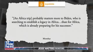 Watters Suggests - Motives Behind Biden’s Africa Trip: ‘Building Railways to Exploit Child Labor