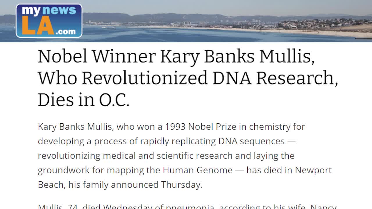 The timely Death of Dr. Fauci’s Most Notable Critic, Dr. Kary Mullis