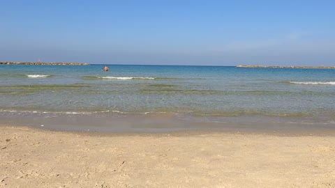 Tel Aviv beach November 2021 relax