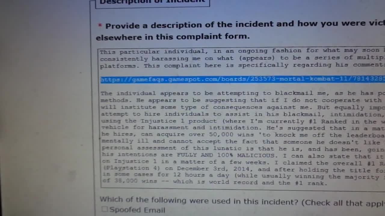 FBI Criminal Complaint #2 Dealing With Gaming Community