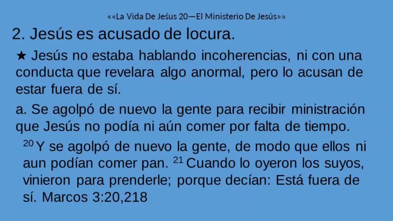 La Vida De Jeśus 20—El Ministerio De Jesús