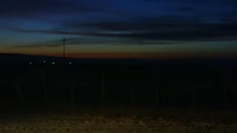 Check out the night sky as they launch the rocket