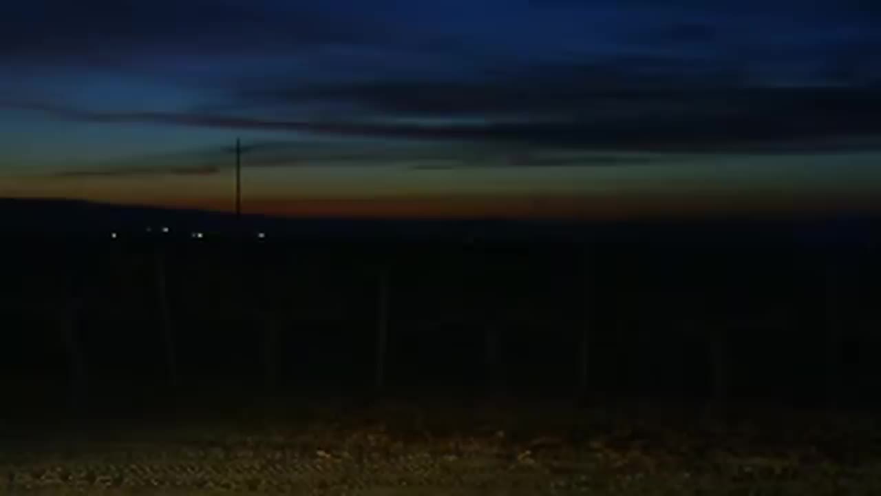 Check out the night sky as they launch the rocket