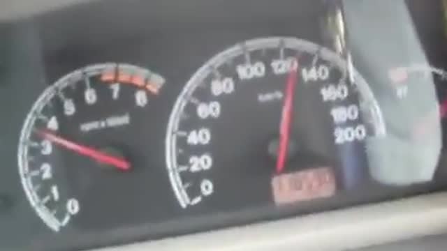 1986 Beetle pushing a pallio weekend at more than 120 km h